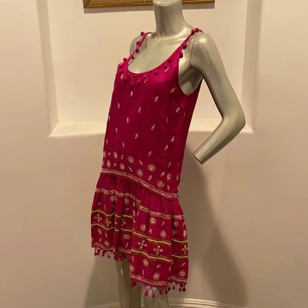 Calypso St. Barth Zulema Linen Dress Pink Size XS - Picture 4 of 12